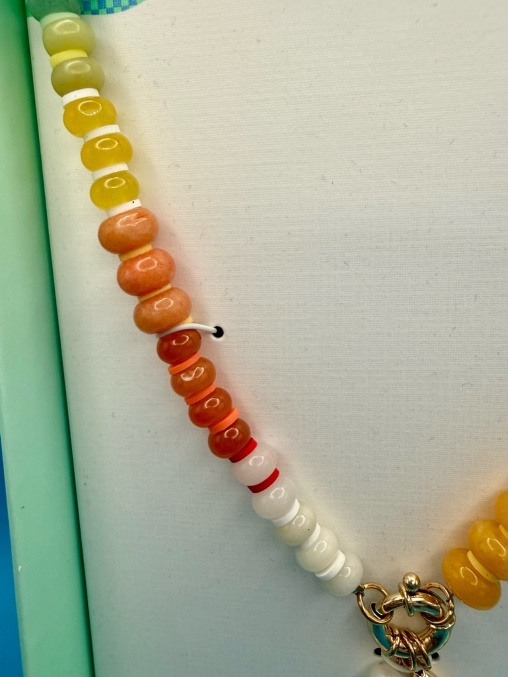 Piper K Multicolor Beaded Necklace with Gold Fish Charm with Pearl TJ Maxx - Picture 3 of 3